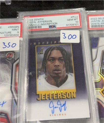2023 Zenith Pinnacle Inscriptions #PI-JJ Justin Jefferson — front