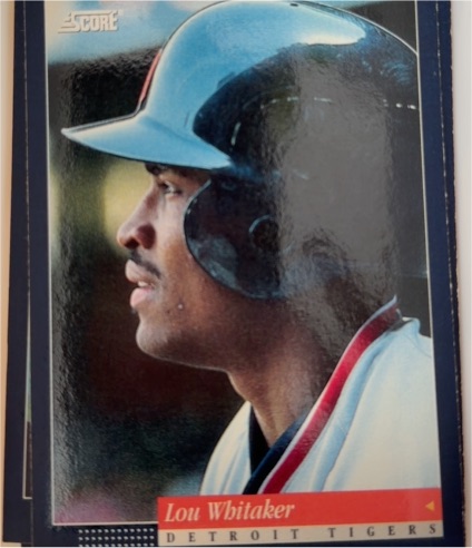 1994 Score #79 Lou Whitaker — front