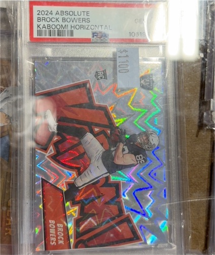 2024 Panini Absolute Kaboom! Horizontal #11 Brock Bowers — front