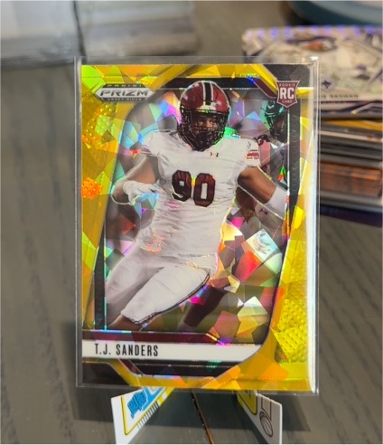 2025 Panini Prizm Draft Picks #T.J. Sanders Rookie Card — front