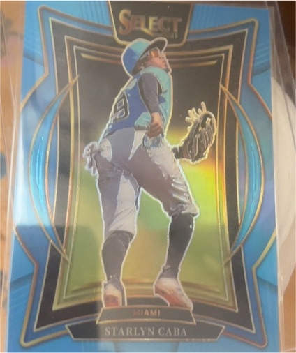 2025 Panini Select #39 Starlyn Caba Miami Marlins — front
