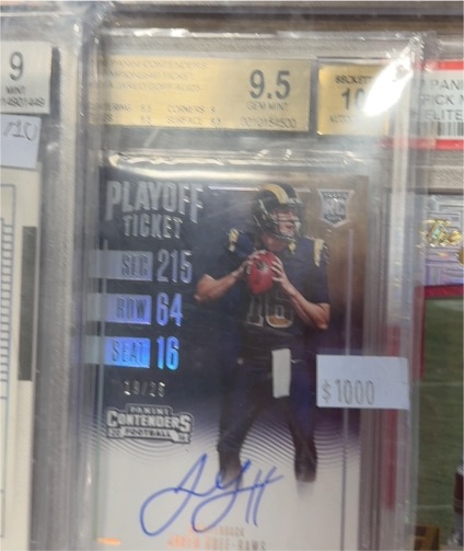 2016 Panini Contenders Playoff Ticket #215 Jared Goff — front