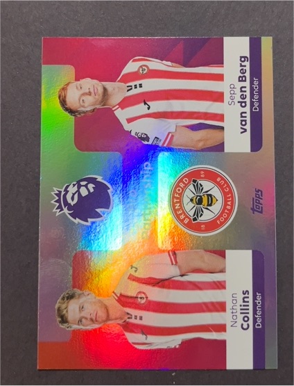 2025-26 Topps Premier League #364 Sepp van den Berg / Nathan Collins — front