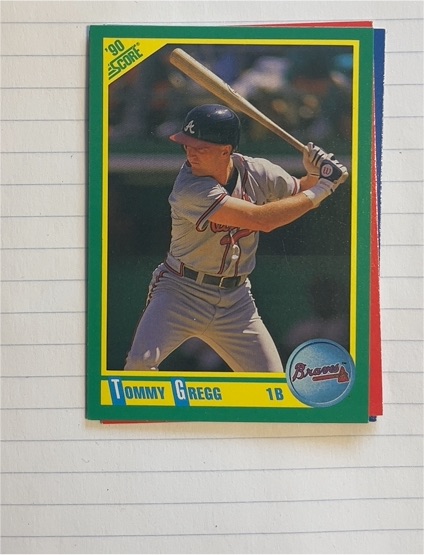 1990 Score #78 Tommy Gregg — front