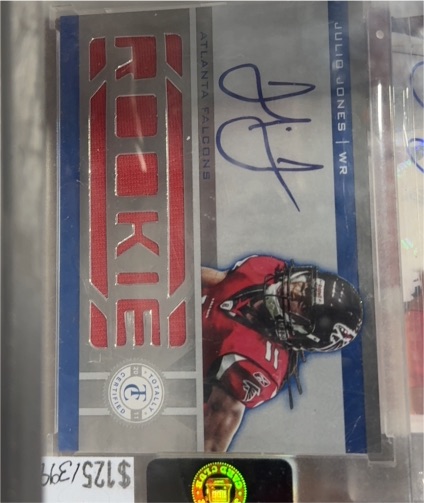 2011 Panini Totally Certified #D Julio Jones Rookie Jersey Auto — front