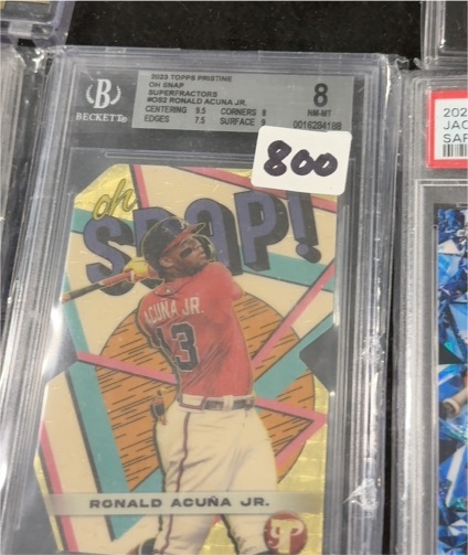2023 Topps Pristine Oh Snap! #OS-2 Ronald Acuna Jr. — front
