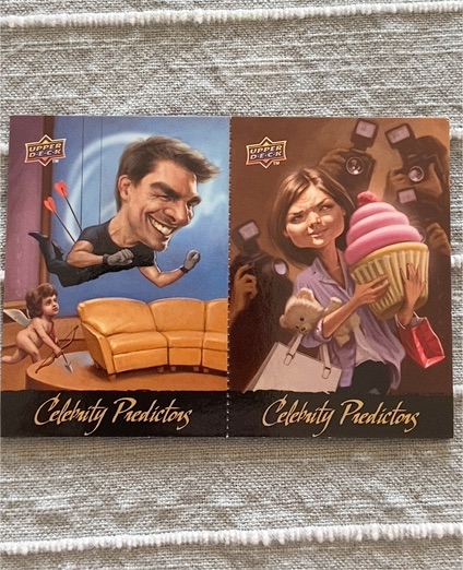 2010 Upper Deck Celebrity Predictors #CP7-CP8 Tom Cruise / Katie Holmes — front