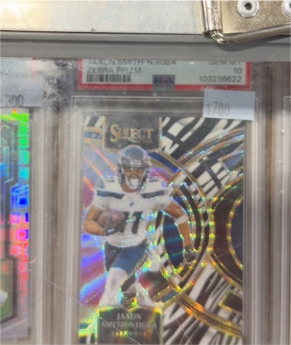 2023 Panini Select #Jaxon Smith-Njigba Zebra Prizm — front