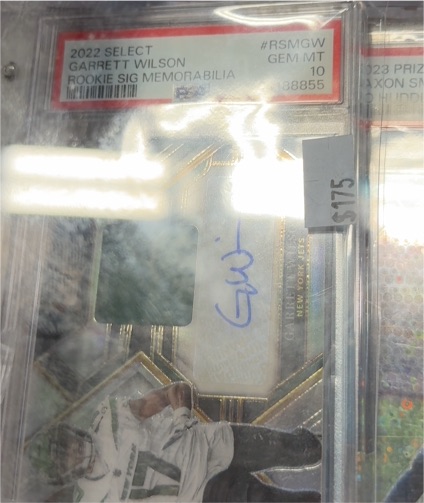 2022 Select #RSMGW Garrett Wilson Rookie Sig Memorabilia — front