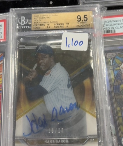 2015 Topps Strata #SA-HA Hank Aaron — front