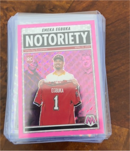 2025 Panini Mosaic Notoriety #16 Emeka Egbuka — front