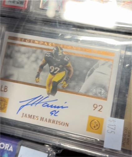 2021 Panini Encased Legendary Signatures #92 James Harrison — front