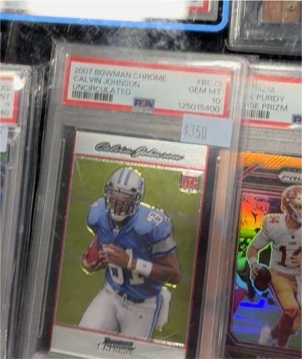 2007 Bowman Chrome #BC75 Calvin Johnson — front