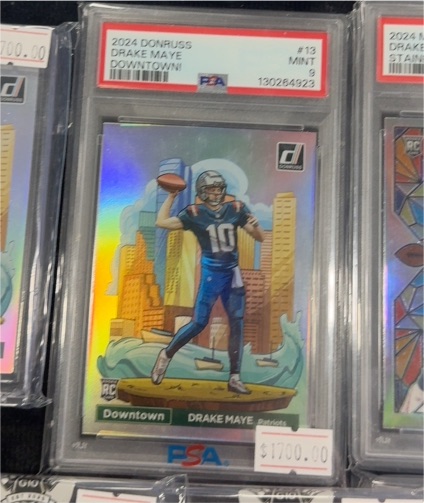2024 Panini Donruss #13 Drake Maye Downtown — front
