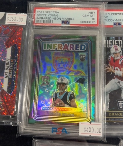 2023 Panini Spectra #IBY Bryce Young Infrared-Neon Marble — front