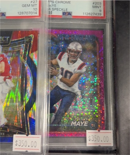 2024 Topps Chrome #203 Drake Maye — front