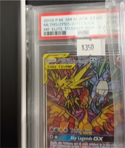 2019 Pokemon SM Black Star #SM210 Moltres Zapdos Articuno GX — front