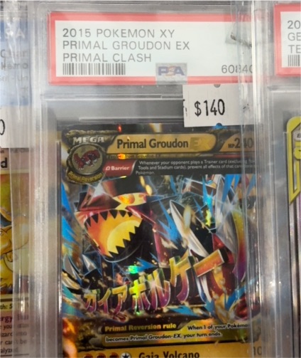 2015 Pokemon XY Primal Clash #86 Primal Groudon EX — front