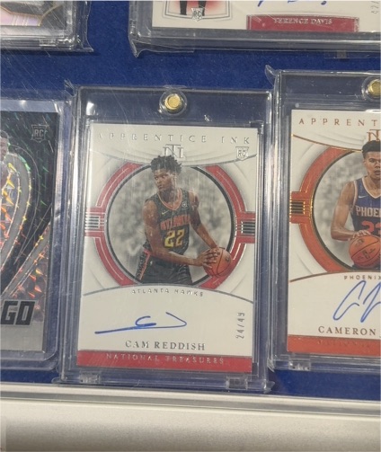 2019-20 Panini National Treasures Apprentice Ink #24 Cam Reddish — front