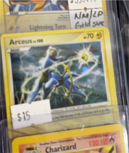 2009 Nintendo Pokémon #AR6 Arceus — front