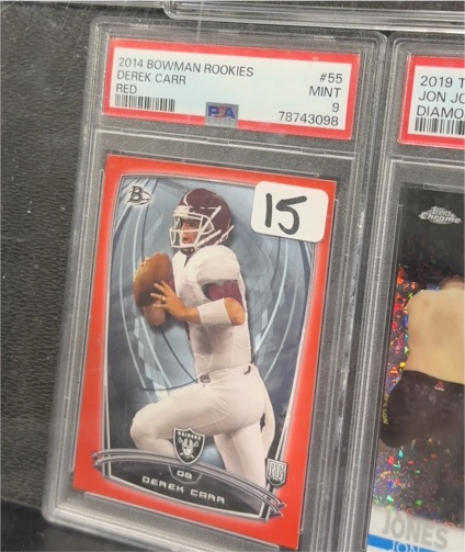 2014 Bowman Rookies #55 Derek Carr — front