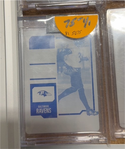 Baltimore Ravens Ticket or Pass Card — front