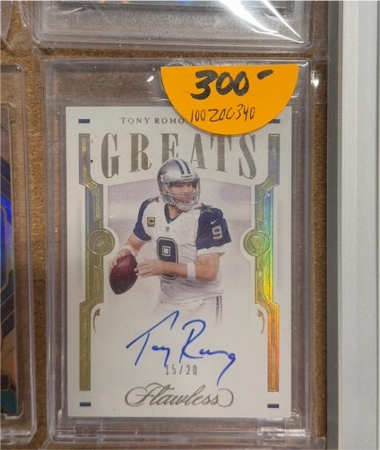 2021 Panini Flawless Greats #GR8-TR Tony Romo — front