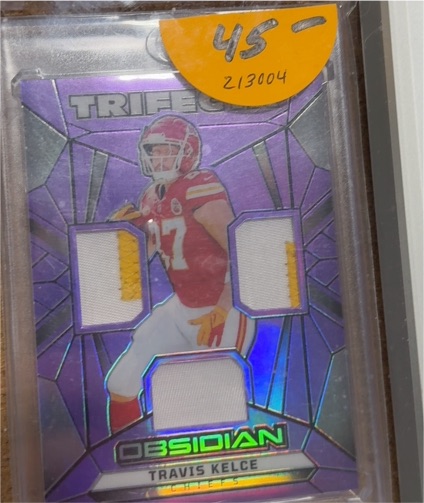2024 Panini Obsidian Trifecta #Travis Kelce — front
