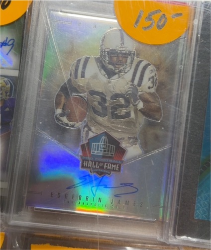 2023 Panini Hall of Fame Signatures #HOF-EJ Edgerrin James — front