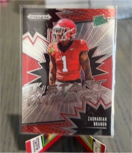 2025 Panini Prizm Draft Picks #II-ZBH Zachariah Branch Instant Impact — front