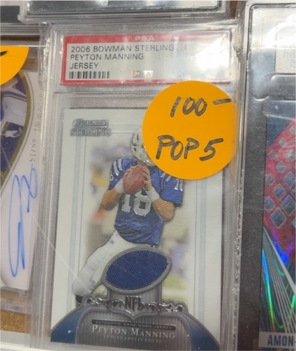 2006 Bowman Sterling #100 Peyton Manning Jersey — front