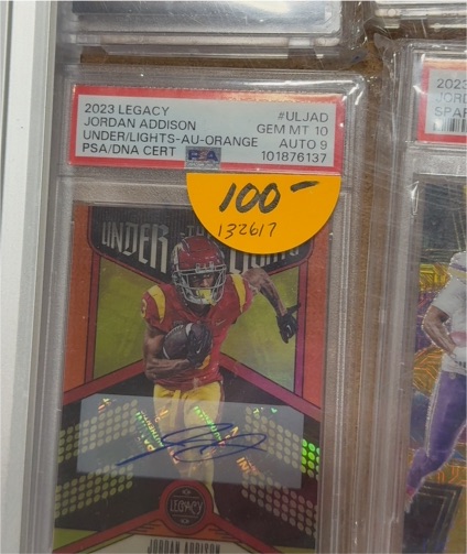 2023 Panini Legacy Under Lights-AU Orange #ULJAD Jordan Addison — front