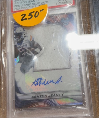 2023 Panini Prizm Rookie Patch Autograph #PRS-JE Ashton Jeanty — front