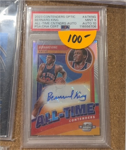 2023 Panini Contenders Optic #ATKNG Bernard King All-Time Contenders Auto — front