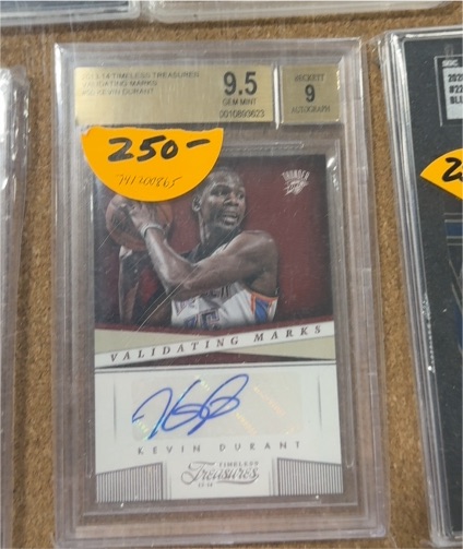 2013-14 Panini Timeless Treasures Validating Marks #VM-KD Kevin Durant — front