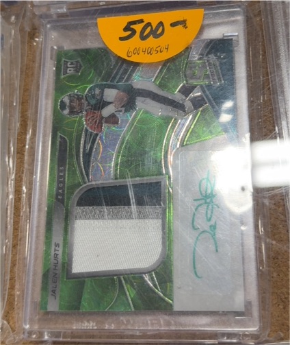 2020 Panini Spectra Rookie Patch Autographs #Jalen Hurts — front