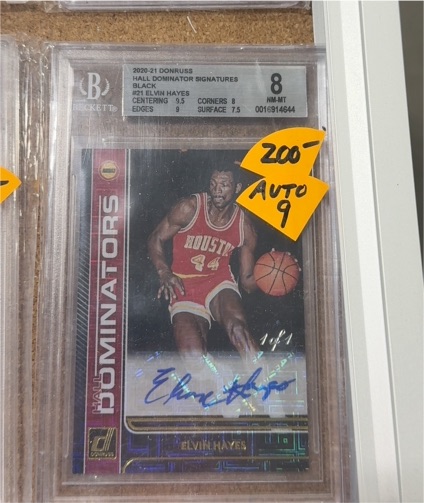 2020-21 Donruss #21 Elvin Hayes Hall Dominator Signatures Black — front