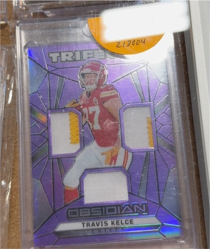 2024 Panini Obsidian Trifecta #Travis Kelce — front