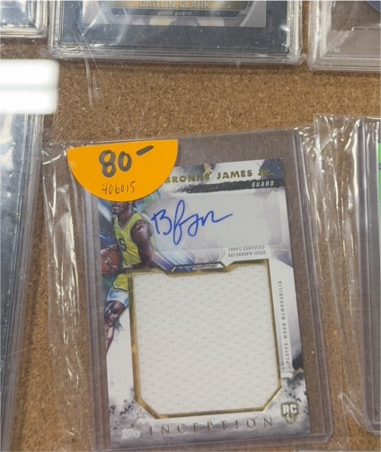 2024-25 Topps Inception #RJR-BJ Bronny James Jr Rookie Patch Auto — front
