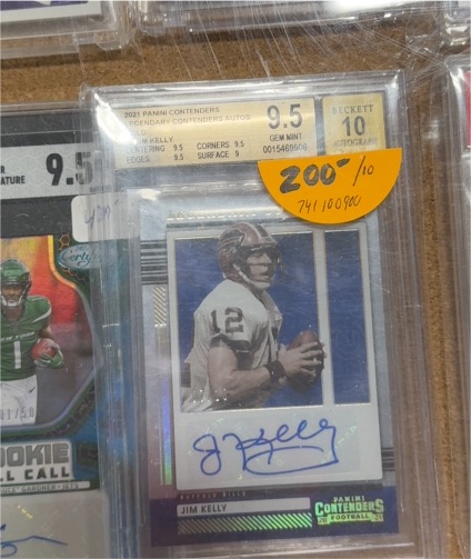 2021 Panini Contenders Legendary Contenders Autos Jim Kelly — front