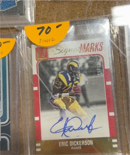 2016 Donruss Signature Marks #55 Eric Dickerson — front