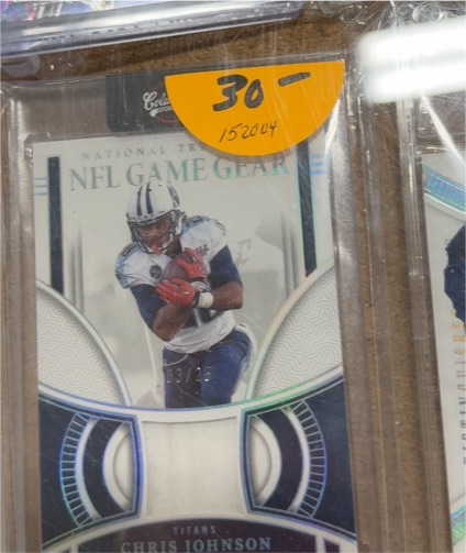 2023 Panini National Treasures NFL Game Gear #11 Chris Johnson Jersey /99 — front