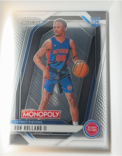 2024-25 Panini Prizm Monopoly #66 Ron Holland II RC Detroit Pistons — front