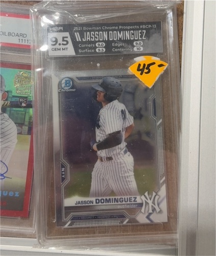 2021 Bowman Chrome Prospects #BCP-13 Jasson Dominguez — front
