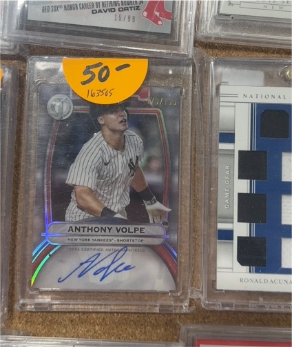 2025 Topps Tribute #TA-VOL Anthony Volpe — front