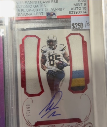 2015 Panini Flawless # Antonio Gates — front