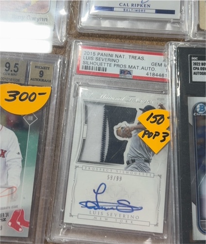 2015 Panini National Treasures Silhouette Prospects Luis Severino — front