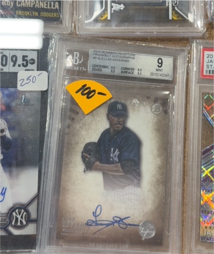 2015 Bowman Inception Prospect Autographs #BPA-LS Luis Severino — front