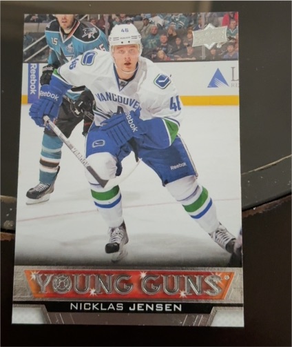 2013-14 Upper Deck Young Guns #249 Nicklas Jensen — front