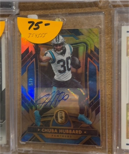 2023 Panini Gold Standard #20 Chuba Hubbard — front